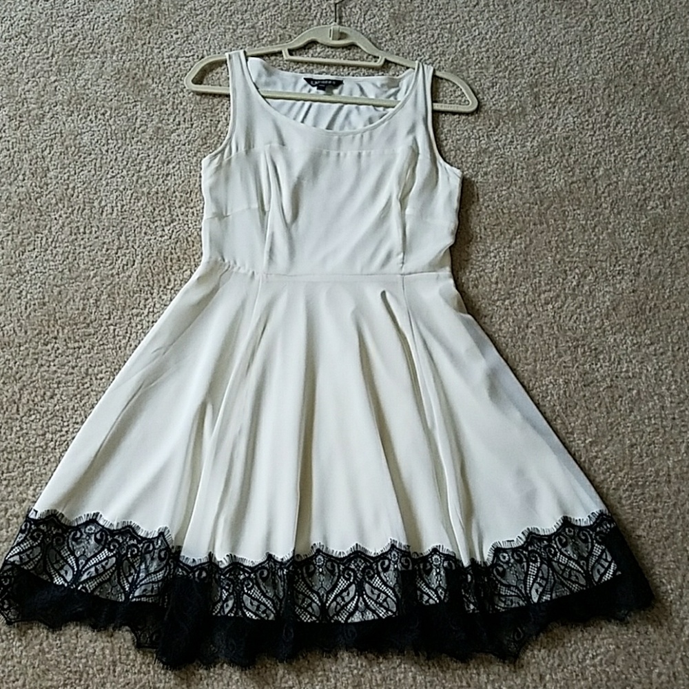 Express fit & flare mid length dress